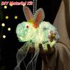 Handmade Plush Bunny Lamp Luminous Mid-Autumn Lantern Rabbit Lantern  Photoshoot Decor