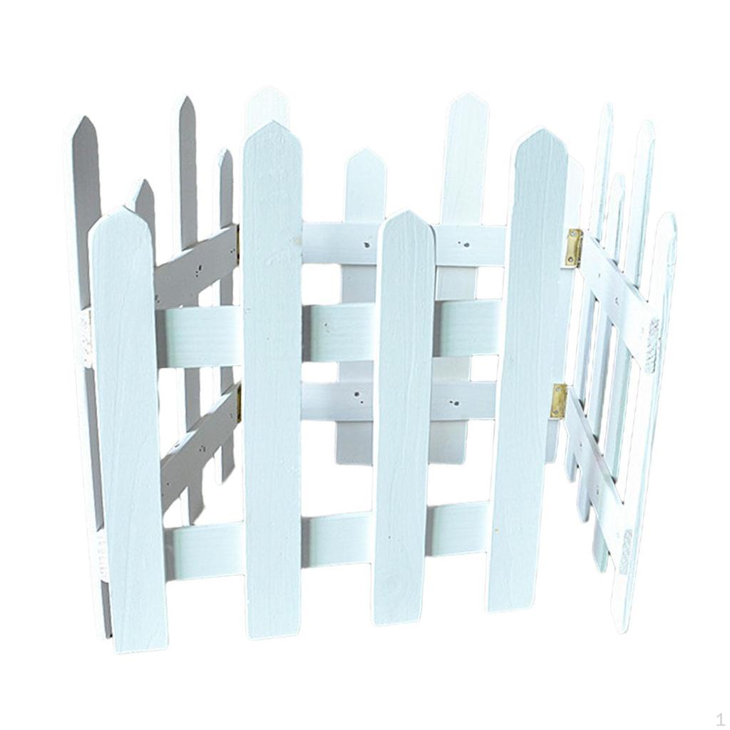Elegant Wooden Garden Border Fence for Outdoor Landscaping