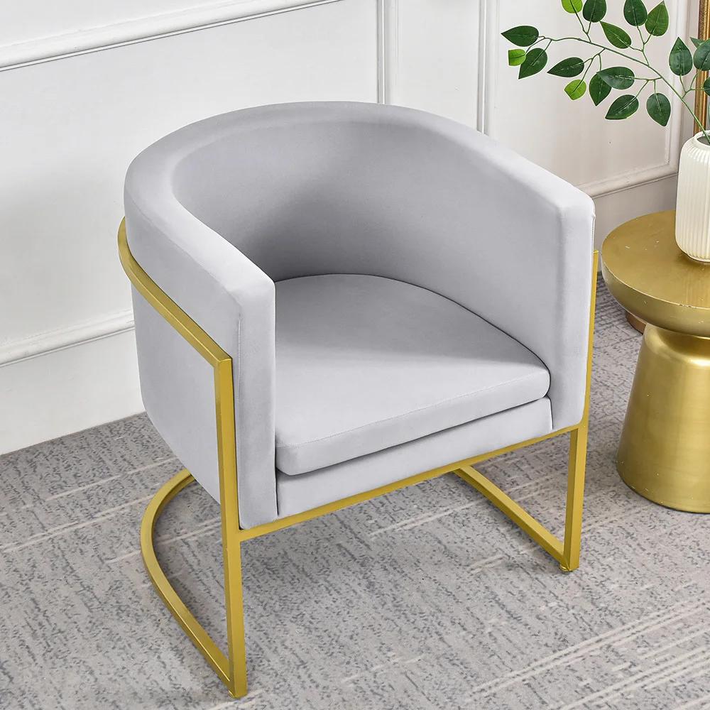 2 Piece Manicure Chair Cover Armchair Cover with Chair Cushion Cover Slipcover Furniture Protector Soft with Elastic Bottom