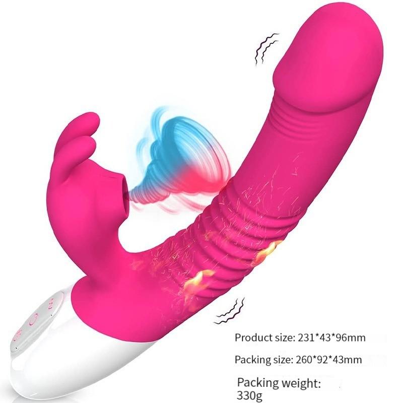 Rabbit's Head Sucks Clitoris, AV Magic Stick, Dildo, G-Spot Stimulation Vibrator, Warm Massage, Female Masturbator, Sex