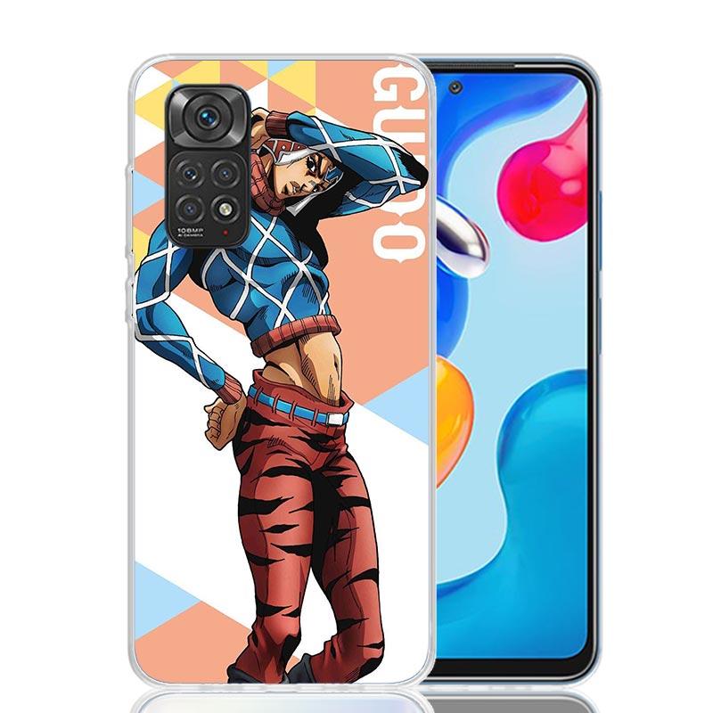 JoJo Adventure Guido Mista Phone Case For Xiaomi Redmi Note 15 14 13 12S 12 Pro Plus 11S 11E 11 11T 10S 10 Art Soft Pattern Cove