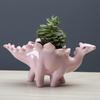 Stegosauro Dinosauro 3D Vaso da Fiori in Ceramica Fioriera per Succulente Contenitore Piccoli Vasi per Bonsai Decorazioni da Giardino per Desktop