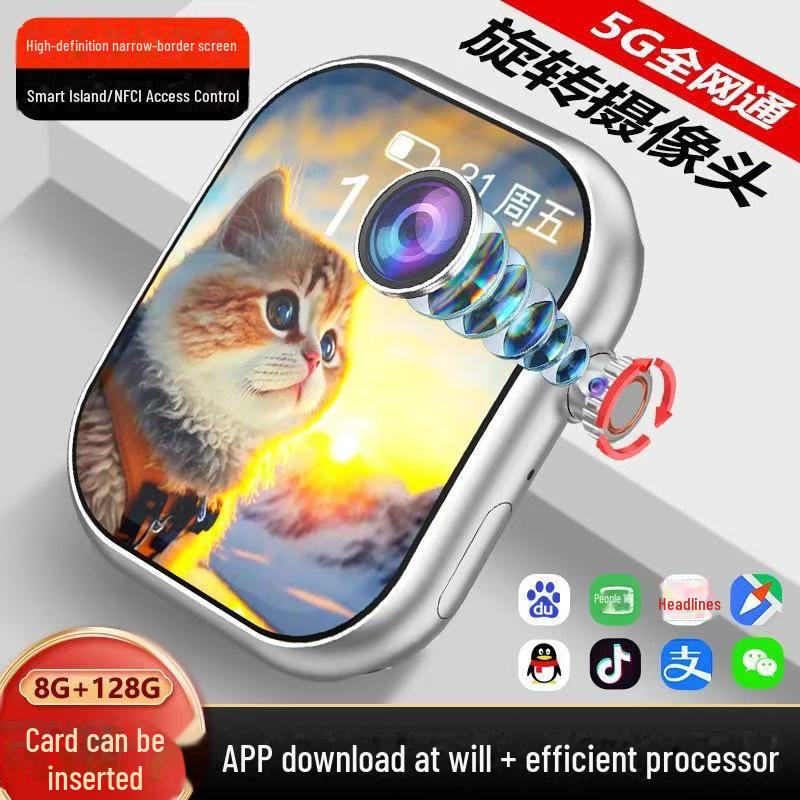 

2024 Huaqiang S10max Ультратонкий Розумний Відео-телефон Годинник з Обертовим Бічним Коліщатком.