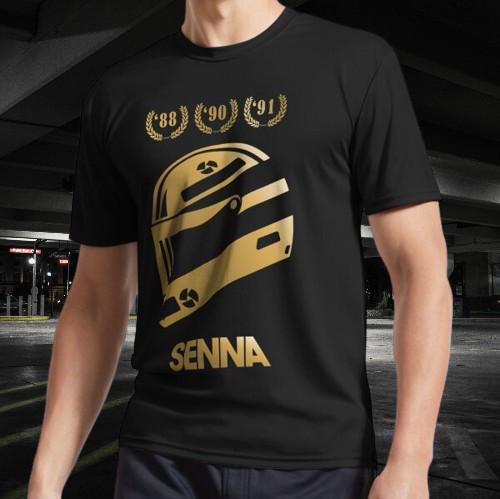 Senna The Legend Logo Active T-Shirt Funny Size Mode American T-shirt S