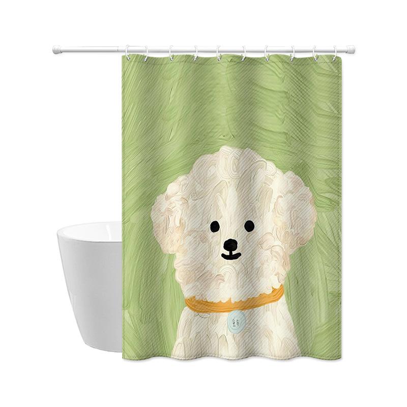 JINRUN Tenda da bagno ispessita impermeabile Tenda da doccia a prova di muffa Tenda da doccia Tenda da doccia Tenda da bagno Tenda da bagno Perforazione gratuita