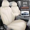 All-Season BYD Qin L Seat Covers: Breathable Linen with Perforated Leather, Fully Enclosed and Ventilated