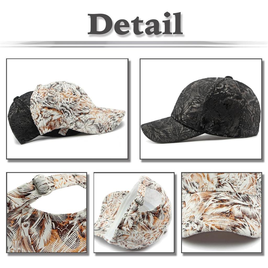 Retro Pattern Stylish CZA323 [White Fang] Cap, Design, Casual, Stylish, Sports, Men's, Women's, (Black)