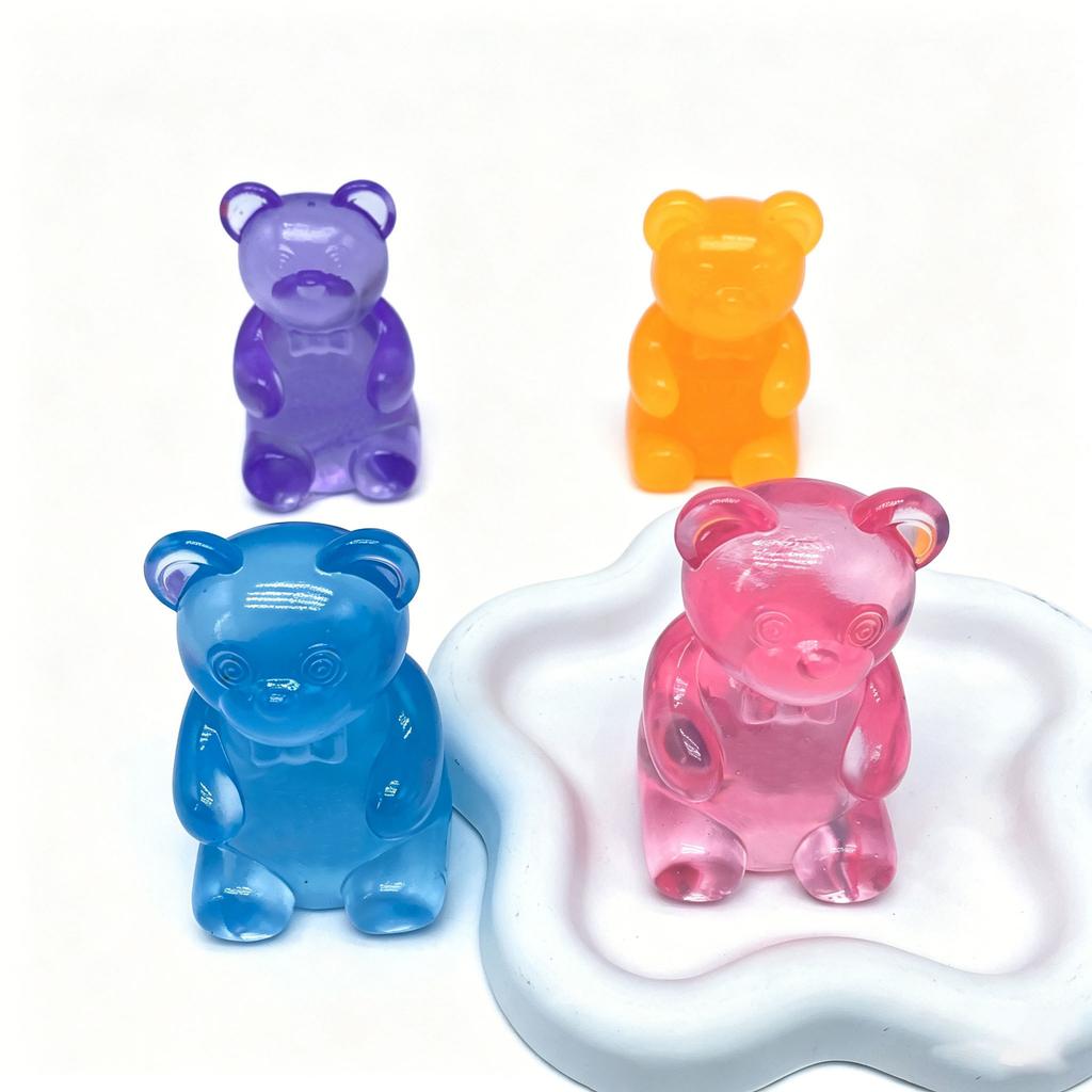 Not Food! Tpr Maltose Filled Cute Cartoon Bear Squishy Toy Animal Slow Rising Stress Relief Decompression Fidget For Adults