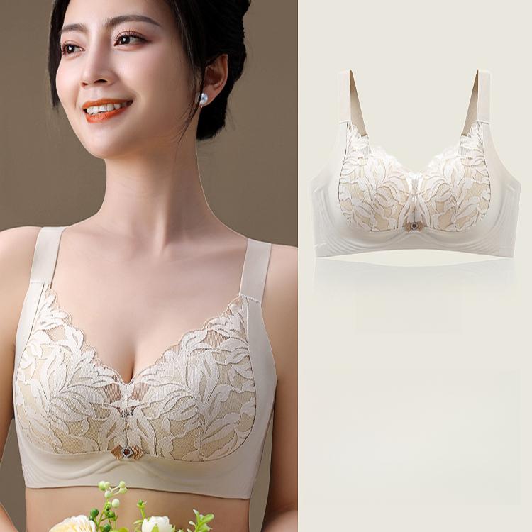 Large-sized Lingerie Women's Gathering Bra Breast Retraction Top Support Anti-sagging Bra Thin Bra Push Up Bra