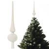 Christmas Tree Topper 11 Inches Velvet Flocked Gourd Tree Topper Colorful Spiral Christmas Tree Decoration Festive Atmosphere Ornament