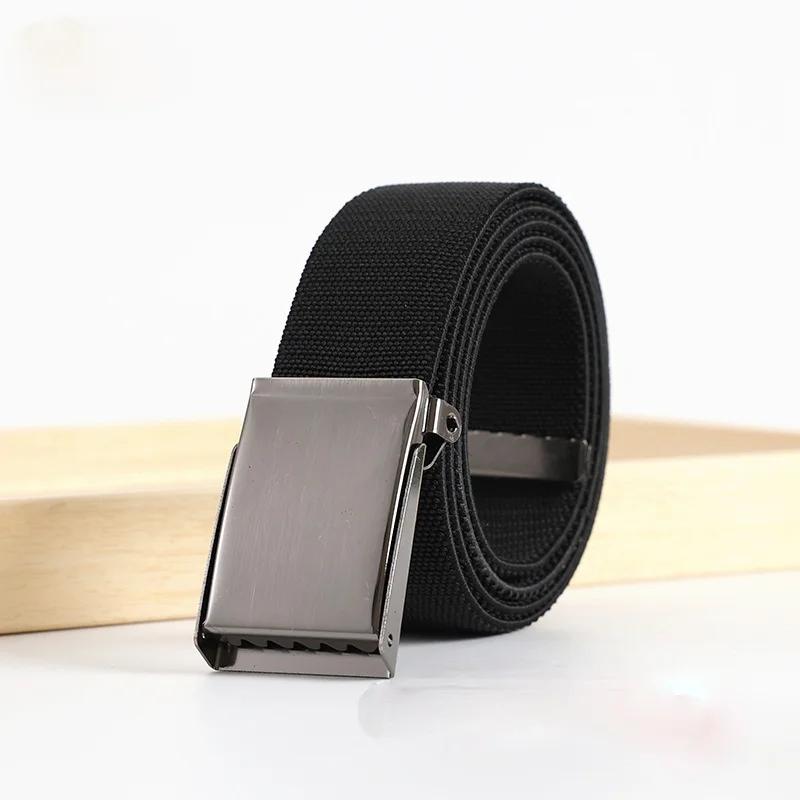 New Men's and Women's Stretch Fabric Belt Knit Breathable Canvas Belt Fashion Belts for Women Luxury Designer Brand