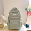Schoolbag Korean Version Ins Simple Campus Soft Girl Girl Schoolbag Japanese Harajuku Style Large Capacity Solid Color Middle School Student Backpack