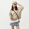 (WMNS) New Balance Alphabet Printing Sports Pullover Round Neck Khaki Hoodie Women's AWT21305-MS