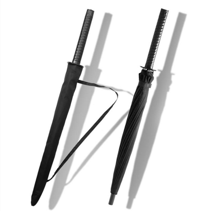 Custom Logo Katana Umbrella: Sun Protection, Semi-Automatic, Straight Handle for Sun and Rain
