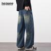MARK FAIRWHALE Men's Summer Loose Fit Straight Leg Jeans