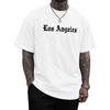 Herren Los Angeles Stadt Grafik T-Shirt Kurzarm Baumwolle LA T-Shirt