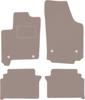 Beige Velour Floor Mats For: Opel Meriva A Minivan (2002-2010)