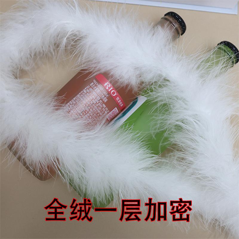 Color Feather Strip Encryption Bold Diy Decorative Turkey Fluff Strip Performance Clothing Skirt Accessories