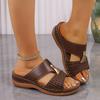 Women Slippers Roman Style Platform Sandals Summer Casual Large Size Slippers Slip-On Hollow Out Casual Flats Shoes Slides Women