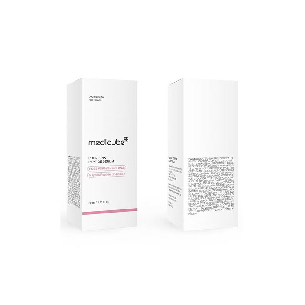Medicube PDRN Pink Peptide Serum 30ml | Pink Glow Serum, Peptide, Niacinamide, Hydrating, Moisturizing & Firming, Uneven Skin Tone, Korean Skincare
