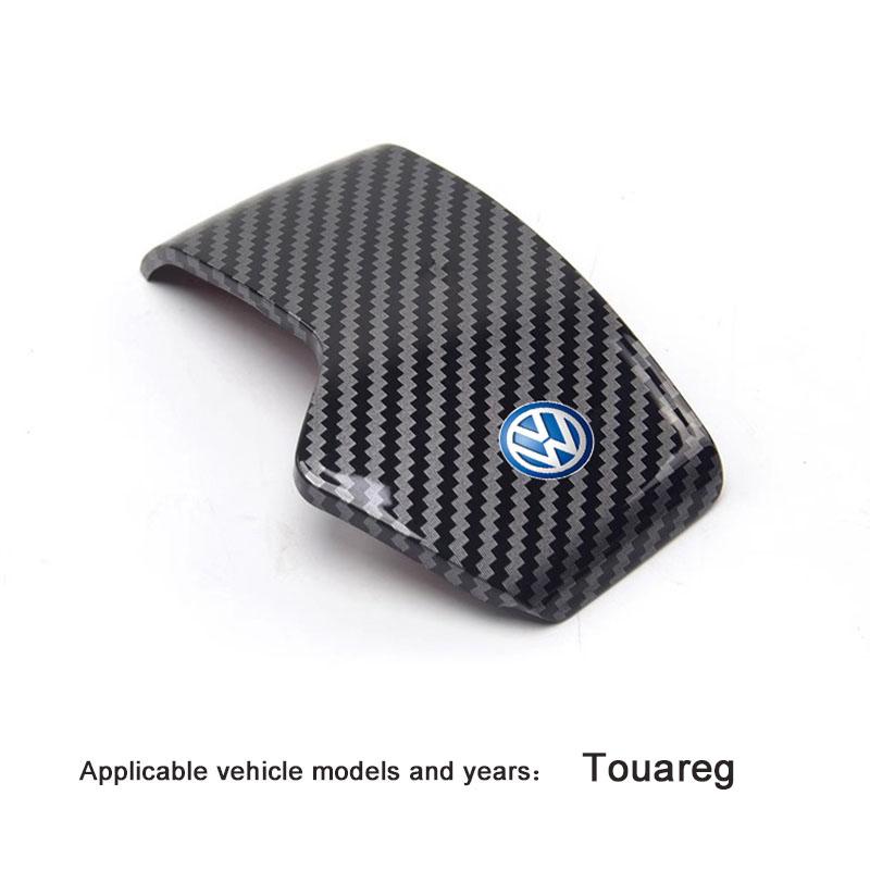 

2026 Hot For Volkswagen VW Car Carbon Fiber Gear Shift Knob Handle Cover Accessories For VW Passat Sagitar Touareg GTE POLO PLUS