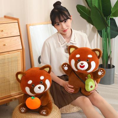 Cute Cute Little Panda Doll Plush Toy Little Raccoon Doll Children Soothing Rag Doll Girl Birthday Gift
