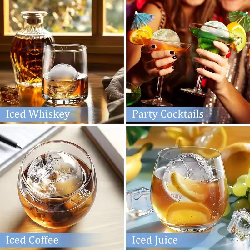 1-20PCS Silicone Ice Ball Mold Round Ice Bucket Summer DIY Refrigerator Freezer Ice Maker Creative Small Ice Cube Mold Bar Tool