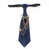 Polyester JK Collar Pin No Tie Needed Neck Ornament Fashion Chain Neck Accessory  Shirt Match