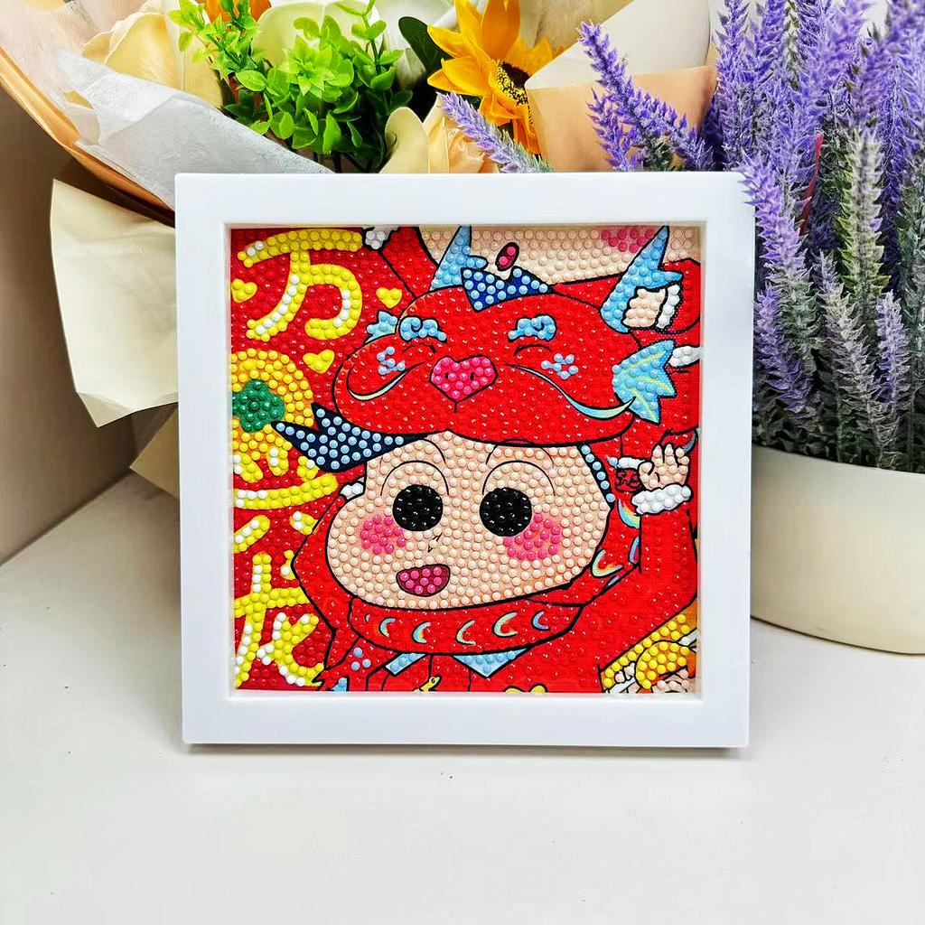 Free Shipping/Cartoon Diamond Painting Children'S Gift Handmade Cross Stitch Framed Diy Bedroom Sticker