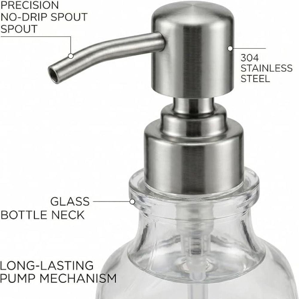 Mosaic Artistry Press Type Empty Bottle Exquisite Countertop Sink Soap Dispenser Sub Bottle Fluid