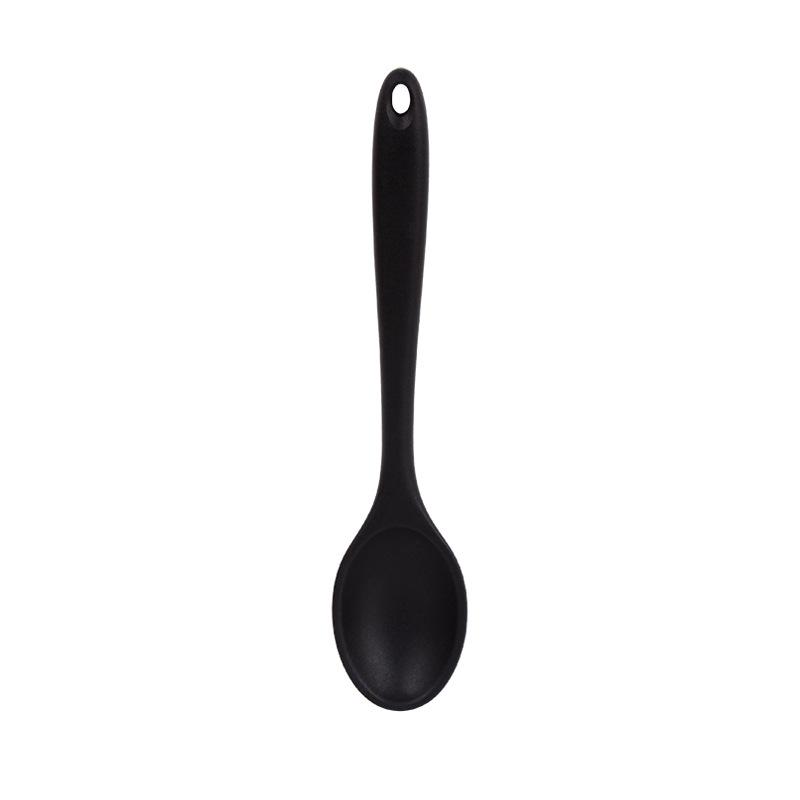 Silicone Spoon Rice Spoon Salad Mixing Spoon Small Colander Kitchen Cooking Spoon Tool Silicone Spoon Kitchen Spoon
