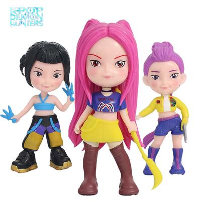 Kpop Hunter Anime PVC-Figuren – Schreibtischdekoration, Sammlerfiguren für Fans, Demon Slayer Cosplay-Statuen