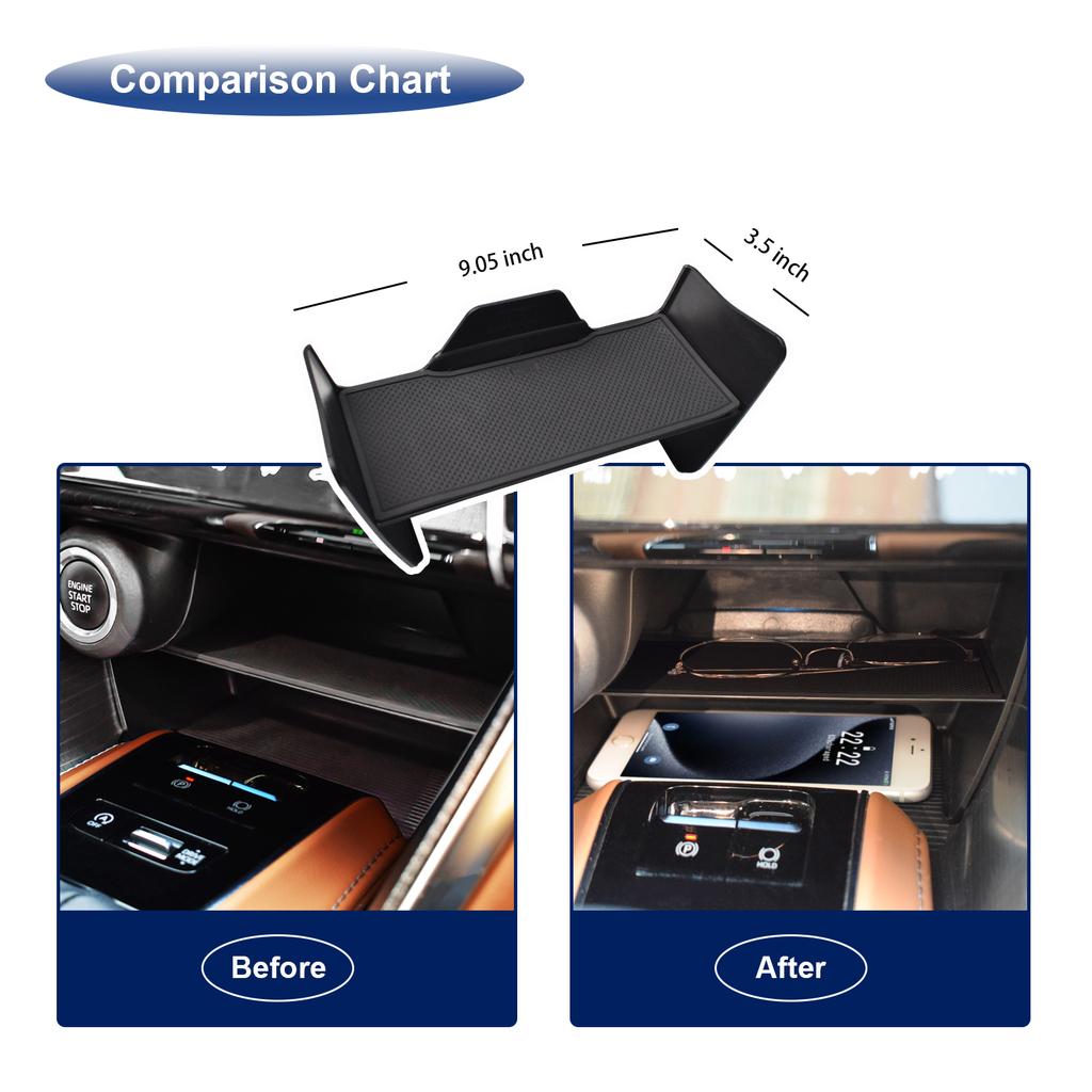 SixthSmoy Center Console Tray Organizer for Toyota Harrier 80 Venza 2025 2025 2025 Divider Storage Box Insert Tray Accessories