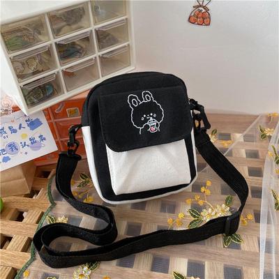 2024 Student Canvas Crossbody Bag: Cute, Compact & Casual Phone Carrier