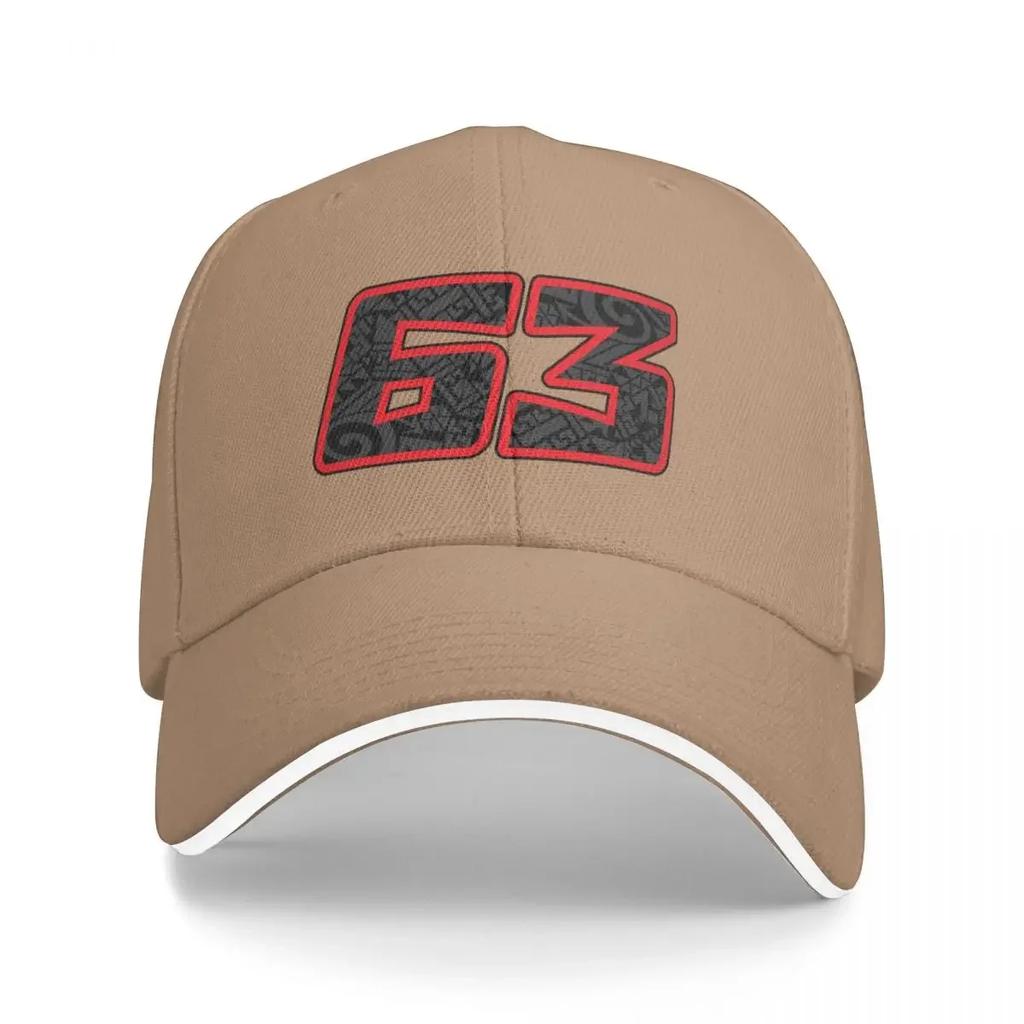 Francesco Pecco Bagnaia 63 Baseball Cap Ball Cap Golf Hat Luxury man cap Beach Bag Men Luxury Brand Women's