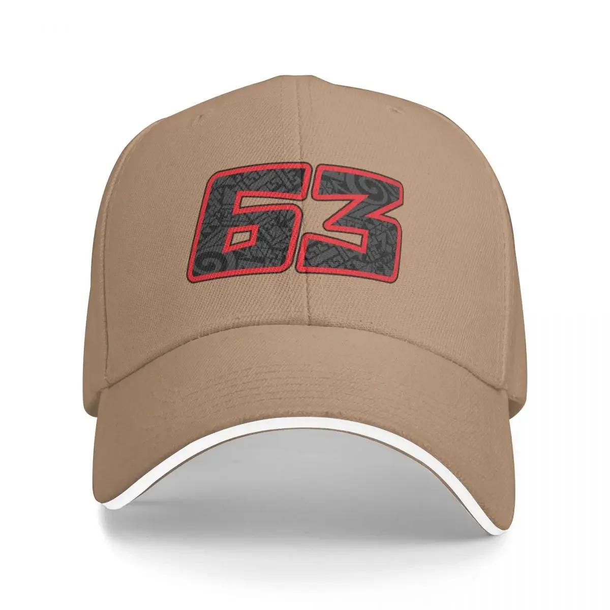 

Francesco Pecco Bagnaia 63 Baseball Cap Ball Cap Golf Hat Luxury man cap Beach Bag Men Luxury Brand Women s