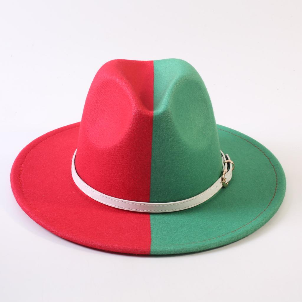 Popular European and American Classic Double-color Wide-brimmed Top Hat Men's and Women's Fashion OL Style Cowboy Hat Jazz Hat