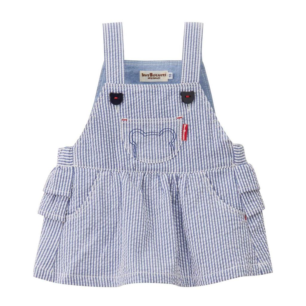 Miki House Hot Biscuits Jumper Skirt 72-1801-821 (100cm, Blue)