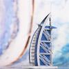 Burj Al Arab Stainless Steel 3D Metal DIY Puzzle Toy - Glue-Free Assembly