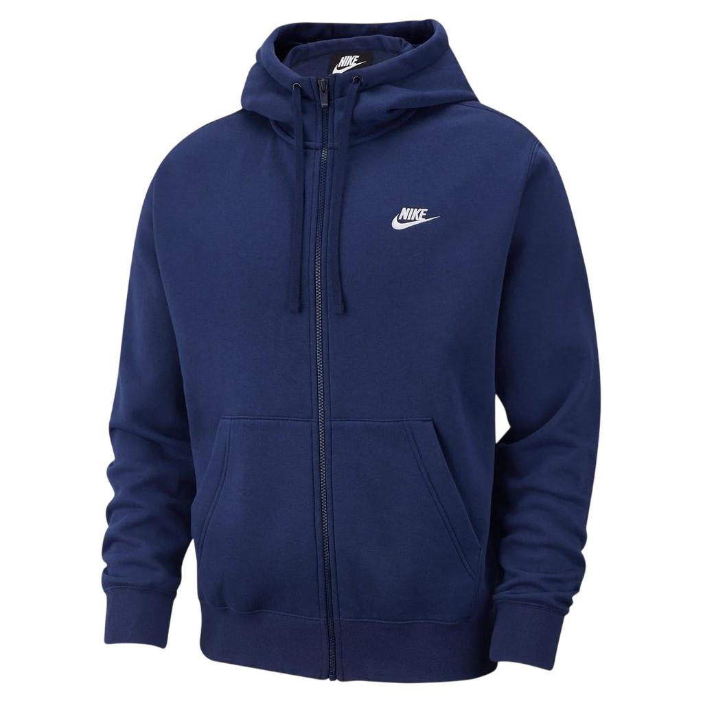 Nike Herren Sportbekleidung Club Kapuzenpullover mit durchgehendem Reißverschluss