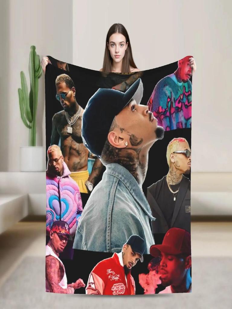Super Warm Flannel Throw Blanket for Couch Chair Bed  Ideal for Students Picnics Christmas Gift  Soft Sofa Cover with Fun Design