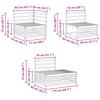 Outdoor Sofa Set 6 Pieces Natural Solid Acacia Wood