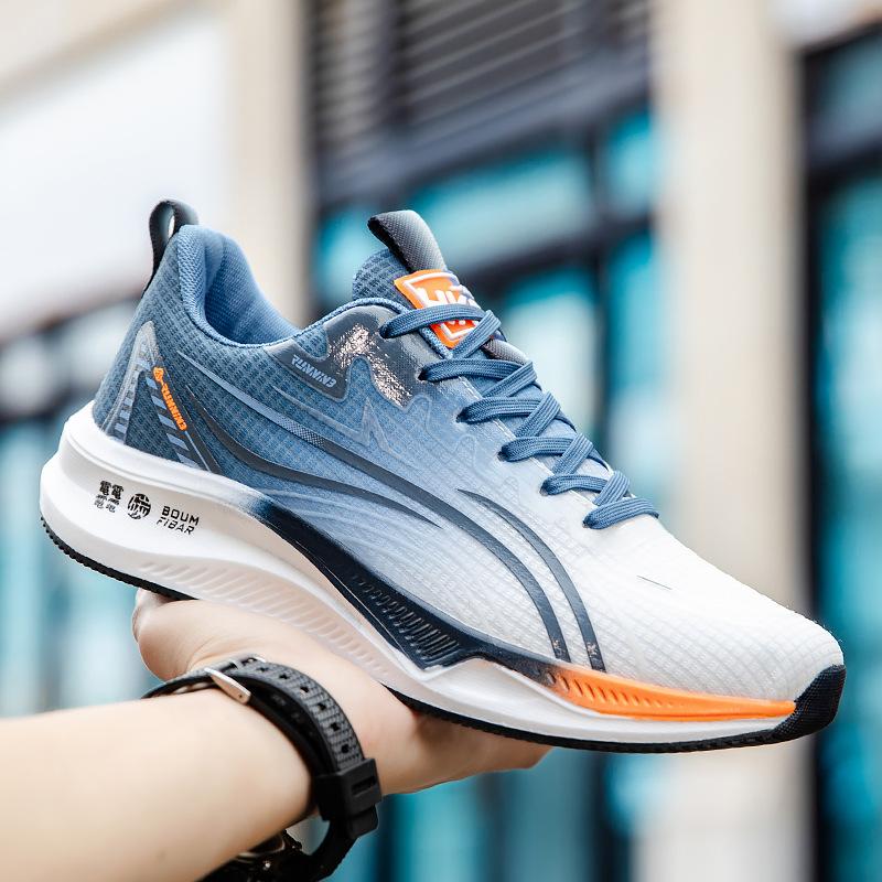 

Летняя новая пара кроссовок с сетчатой дышащей мягкой подошвой и мягкой поверхностью, ультралегкие модные универсальные повседневные спортивные кроссовки для бега для мужчин 36 синий