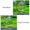 Kreative hängende Glasvase Aquarium durchsichtiges Glas handgefertigtes Aquarium Heimdeko Schmuck