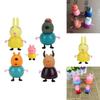 Colorful Eco-friendly Peppa Pig Family Friends Action Figures For Kids 25pcs Set
