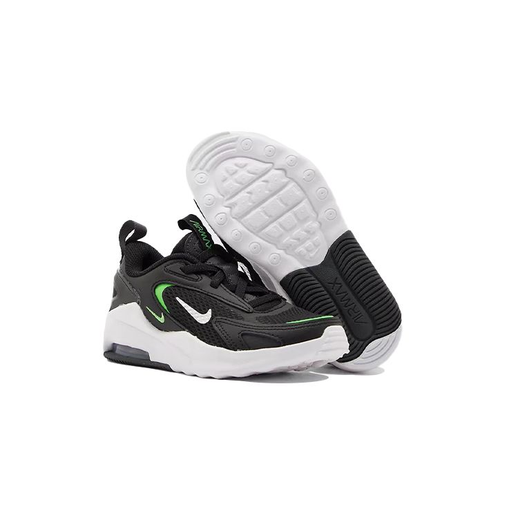 Nike Air Max Bolt Sports Low Top Running Shoes Kids Sneakers Black Green CW1627-006