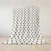Klassische Schwarze Polka Dots Creme Flanelldecke Warm Weich Halloween Weihnachten Sofa Warm Gemütlich Dekorative Deko Für Alle Jahreszeiten