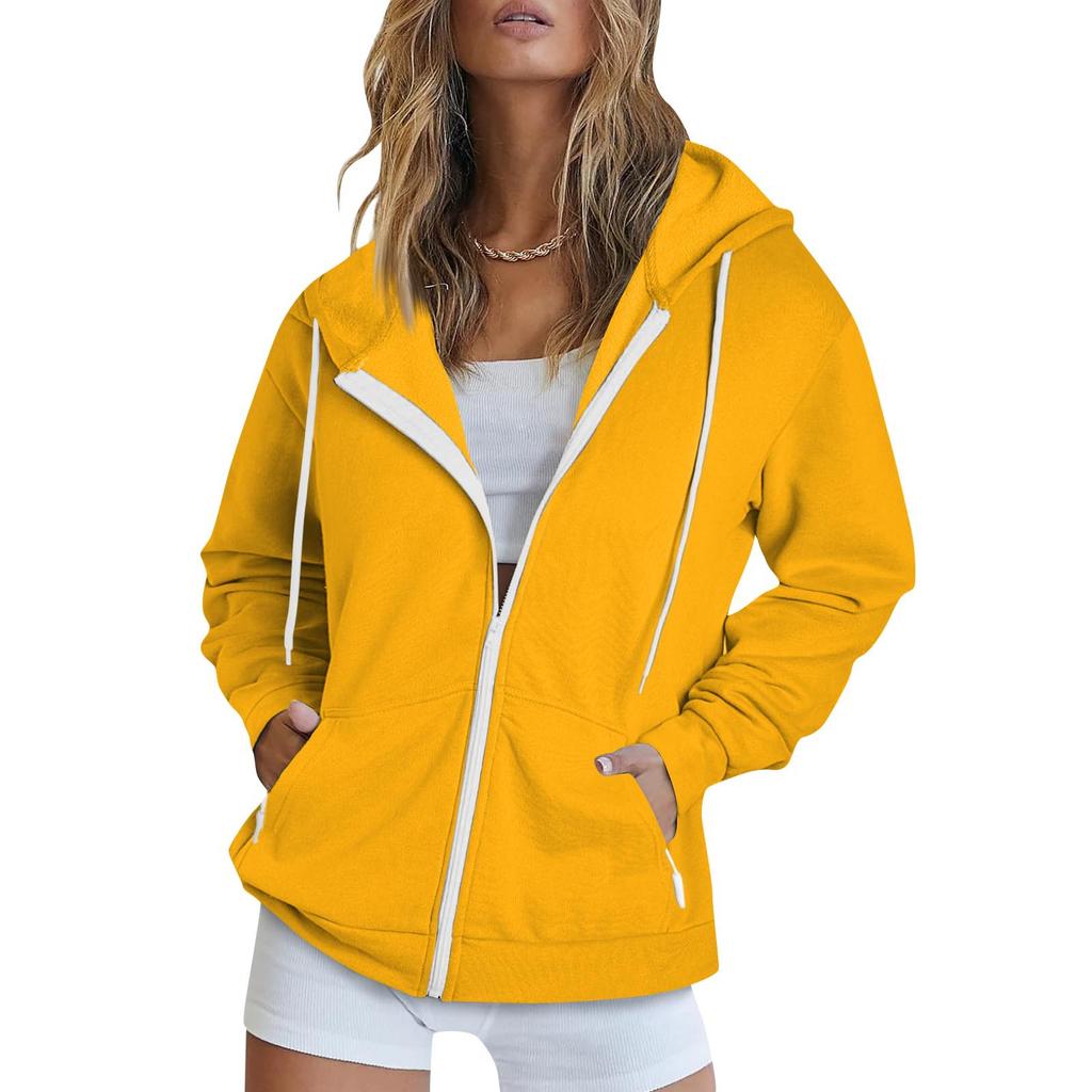 Cross-border 2026 new men's and women's sports hooded sweatshirts, European and American style casual cardigans, zipper-style tops wholesale