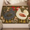 Chicken Flower Door Mat Kitchen Floor Mat Anti Slip Carpet Living Room Sofa Table Living Room Entrance Mat Camping Picnic Mat
