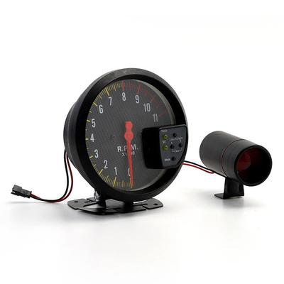 Tacômetro de 5 polegadas 11000 RPM Medidor de carro de corrida com display LED para motor de 1 a 8 cilindros 12V Veículos Tacômetro de alto desempenho